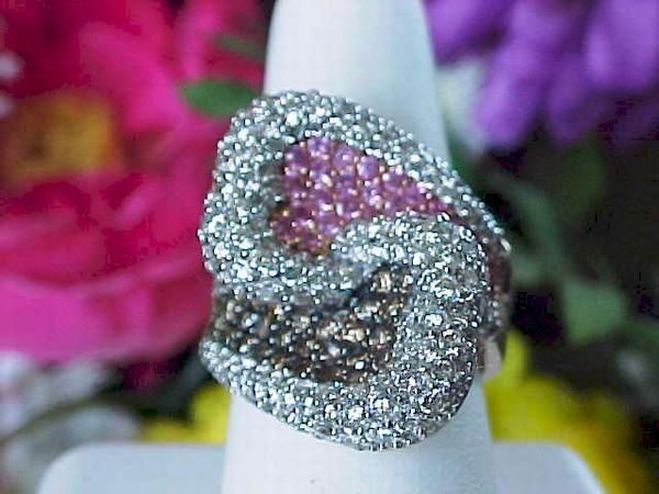 8550 FABULOUS 14K SHOPNBC CARLO VIANI LEVIAN CHOCOLATE DIA PINK 