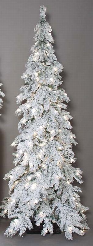 Measurements 7 Lit Snow Rocky Mountain Pine Tree, 624 Tips, 250 