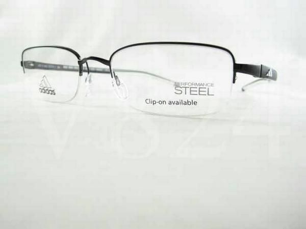 ADIDAS A 626 Eyeglass Ambition Black Wht A626 6053 52mm  