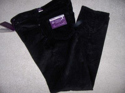 MISSES*GLORIA VANDERBILT BLACK CORDUROY JEANS*SIZE 14 AVERAGE*NWT 