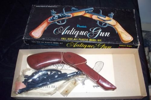 Vintage Premier Plastic Valley Forge Antique Gun Model  