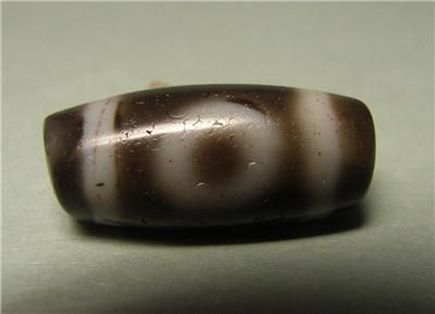 Rare Ancient Tibetan 2 eyed dZi beads agate 1.95cm full of Blood 