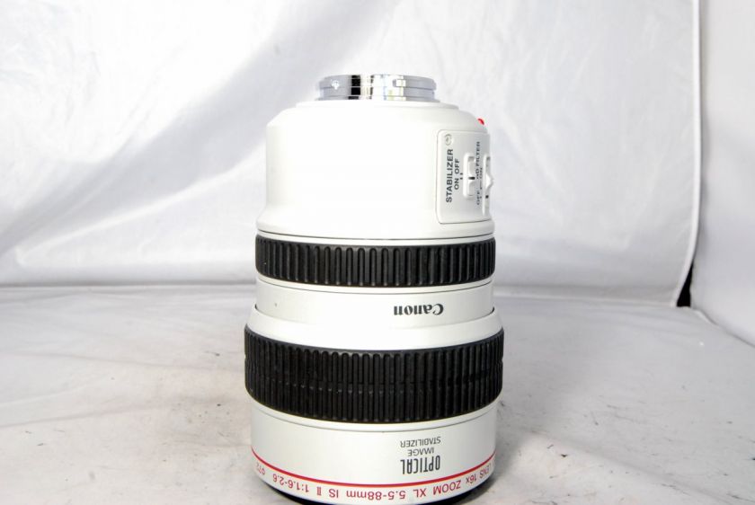 Used Canon 16X Video zoom XL 5.5 88mm IS II f1.6 2.2 lens