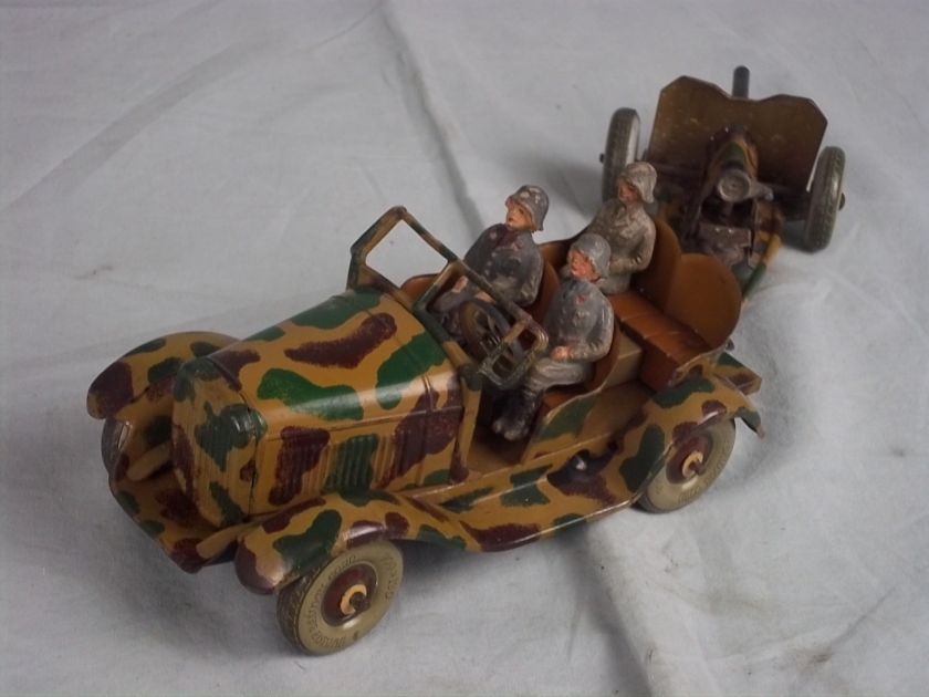   Tinplate Tipp & Co   No 162 & No 174   Field Car & Anti Tank Gun