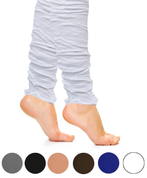 Solid Color Crinkle Sheer Summer Leg Warmers (LWS7)  