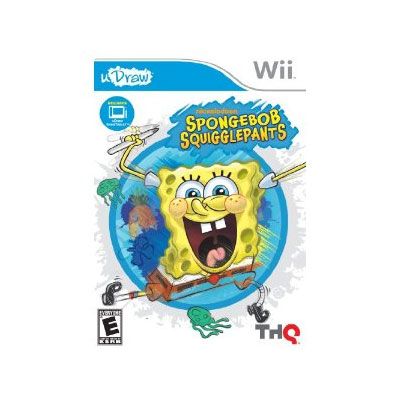 Spongebob Squigglepants uDraw   Wii 492072608176  