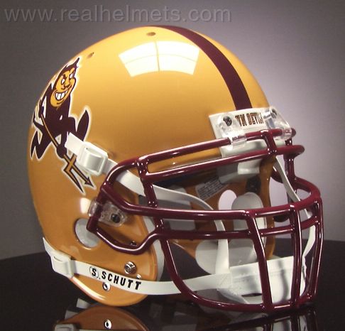 ARIZONA STATE SUN DEVILS Football Helmet FRONT Decal  