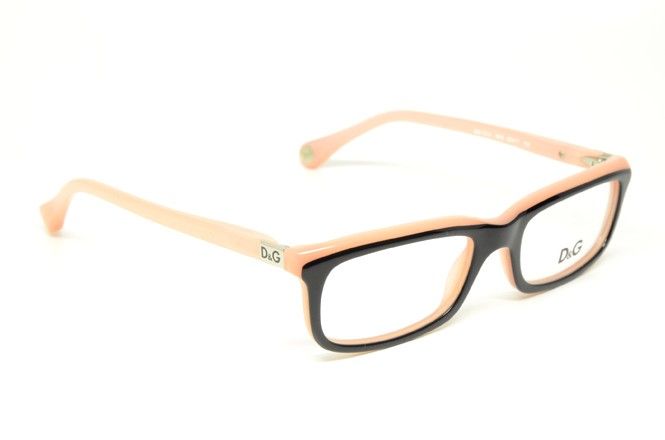 DOLCE GABBANA D&G DD 1214 1878 S.49 RX GLASSES PEACH/BLACK EYEGLASSES 