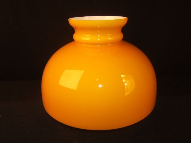 1880S BUTTERSCOTCH CASED 10 KEROSENE OIL DOME STUDENT SHADE  