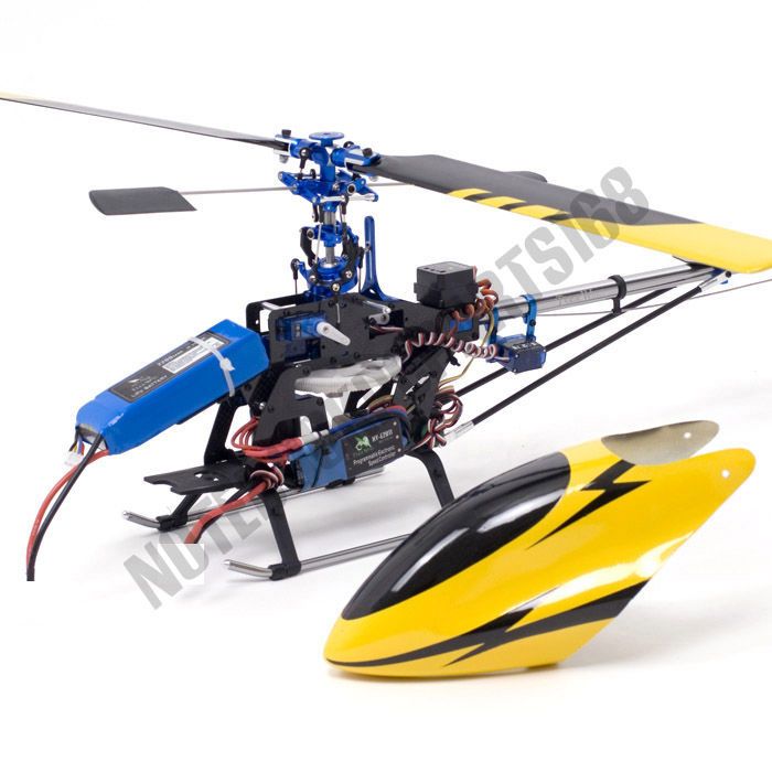 CARBON Metal 6CH 3D V2 RC Helicopter For Trex 450 RTF  