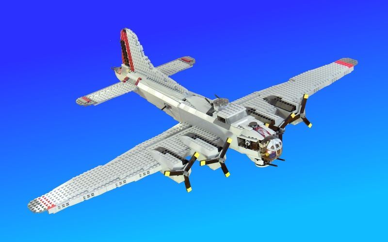 LEGO Custom Model B 17 Bomber Instructions  