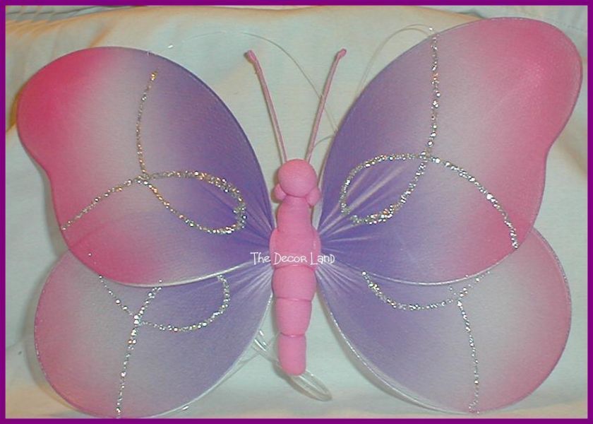   Butterfly Nursery Girl Teen Bedroom Wall Hanging Baby Decoration