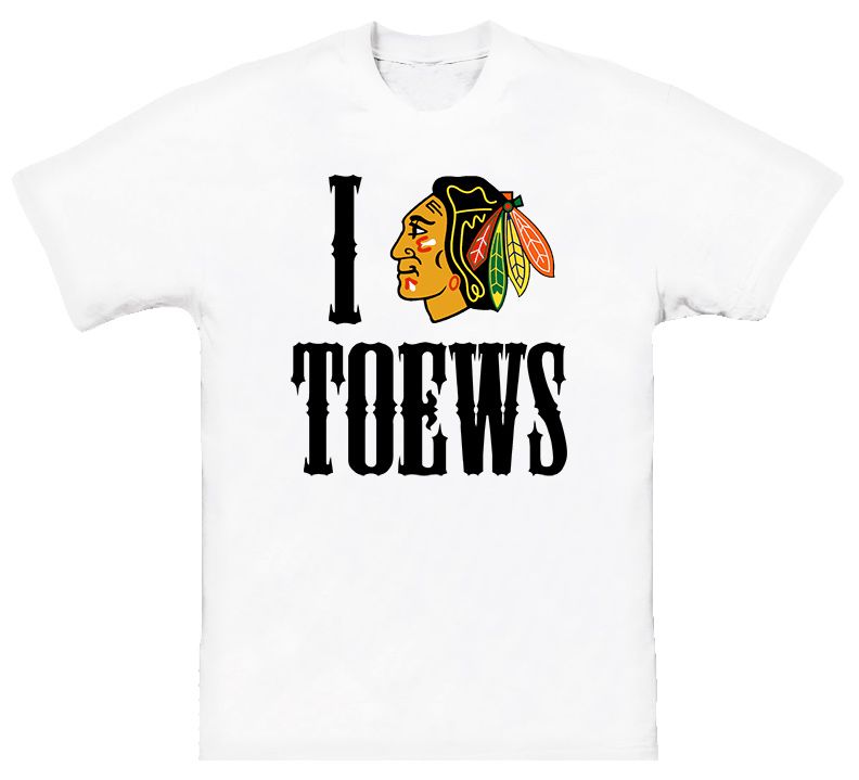 Heart Love Toews Chicago T Shirt  