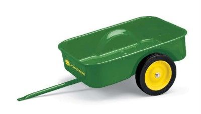 TBE15966 JOHN DEERE STEEL TRAILOR FOR PETAL TRACTORS  