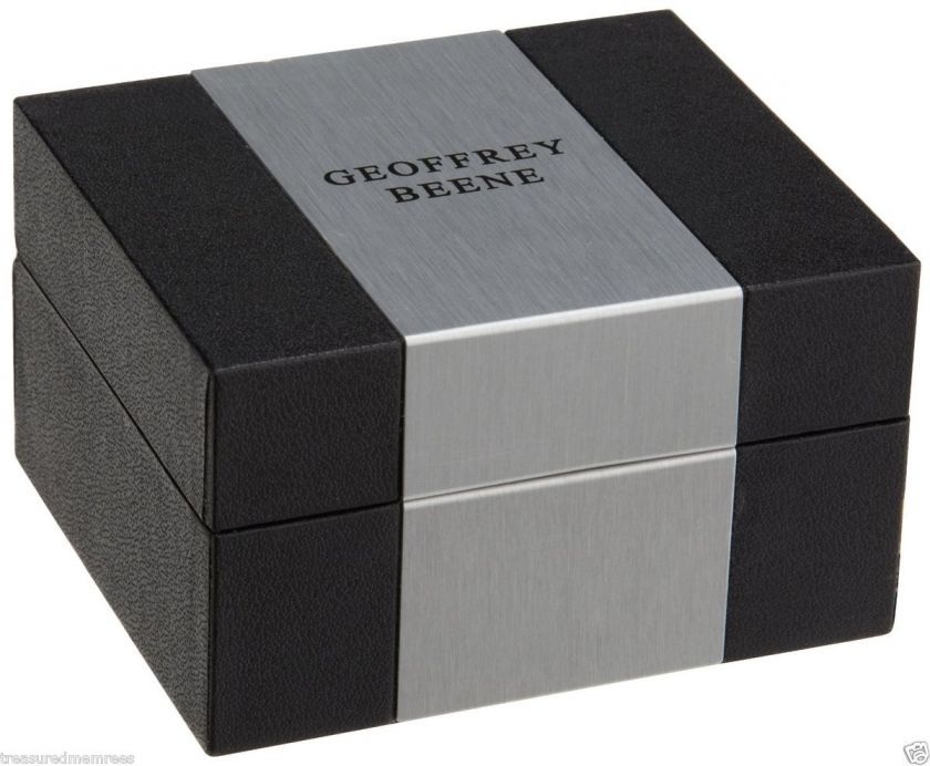 Geoffrey Beene Cufflinks & Tie Bars ~ Comes in Black & Silver Gift Box 