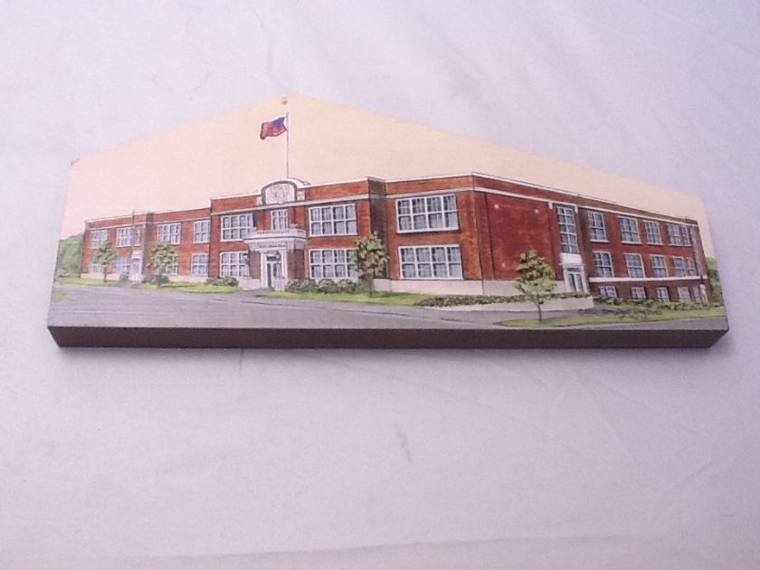 Lyons New York Elementary School Wood Block  