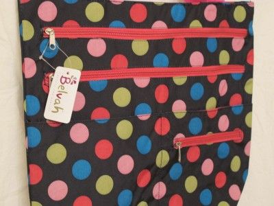 NWT Polka Dots Tote Bag Purse BELVAH FREE US SHIP  