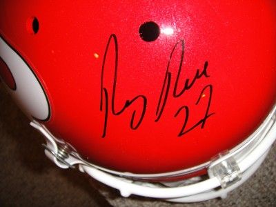 RAY RICE AUTO SIGNED RUTGERS FULL SIZE HELMET, STEINER  