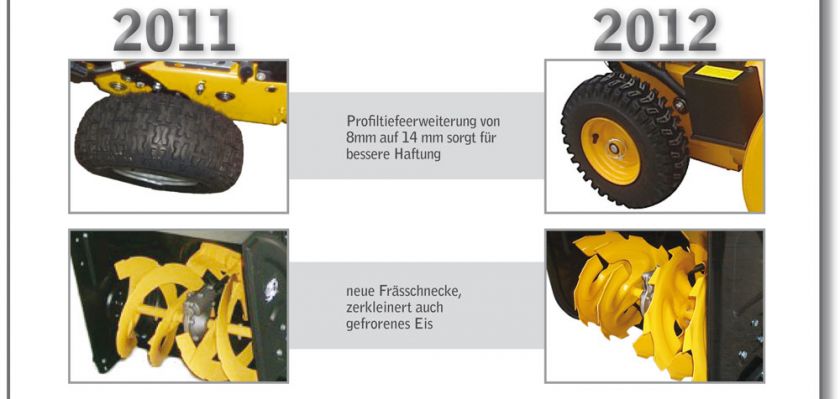 Benzin Schneefräse SG 65 E Start Licht Rot Mod 2012  