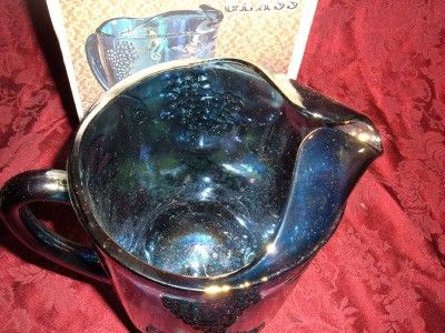 Vintage Indian Carnival Glass Pitcher with original Box  