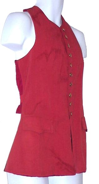 REVOLUTIONARY WAR VEST FRENCH SOLDIER PATRIOT STYLE  