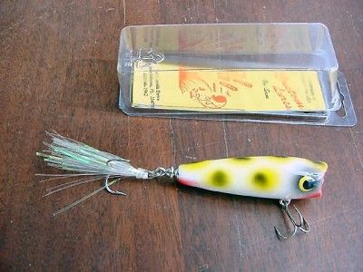 GENUINE SAM GRIFFIN HANDMADE CREEK POPPER CUSTOM WOODEN LURE Blk 