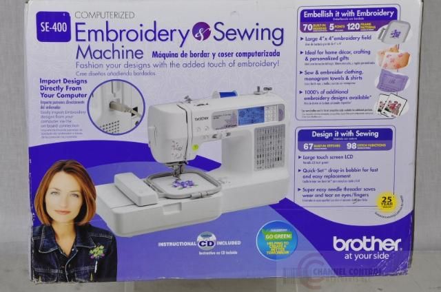 Brother SE400 Computerized Embroidery and Sewing Machine $899  