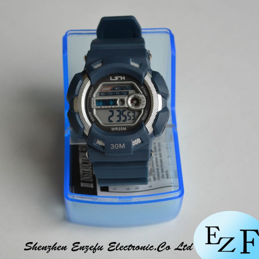   Men or Boy Digital Waterproof Out door Active Sports Quartz Watch EZF