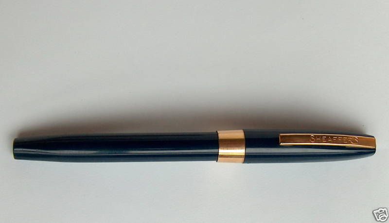 NICE BLUE SHEAFFER SHEAFFERS FOUNTAIN PEN 14k GOLD NIB  