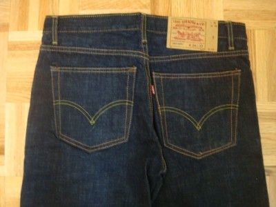 VINTAGE REPRO LEVIS 501 BIG E RED LINE DENIM PANTS SZ 34  