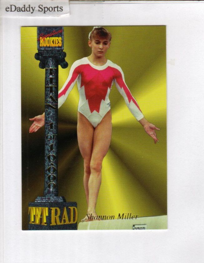 1994 TETRAD SIGNATURE ROOKIES SHANNON MILLER GYMNASTICS CARD NM  