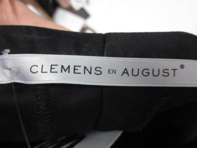 CLEMENS EN AUGUST Black Tie Pleated Pants Sz 44  