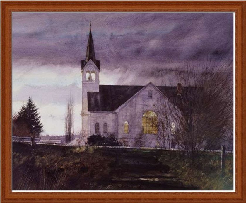 Choir Practice by Ash Lind Editions Americana Landscape Country 20x16 