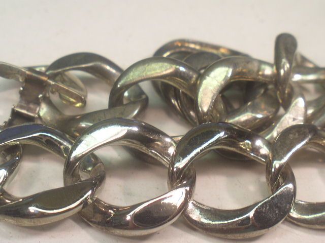 LOT OF 4 TARNISHED DESIGNER SILVER SP BRACELETS #CH 20  