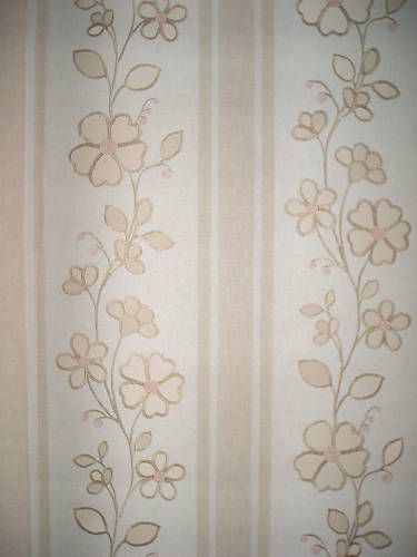 Wallpaper Vintage Shand Kydd Large Tan Floral 63353  