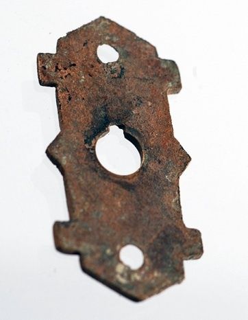 ANTIQUE VICTORIAN BLW SAFETY KEY ESCUTCHEON 1885  