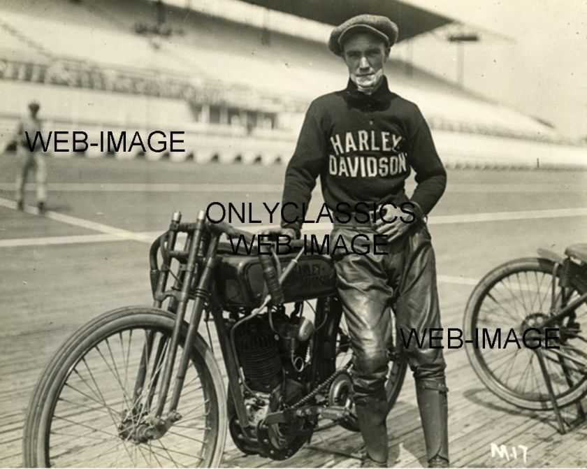 24 JIM DAVIS MOTORCYCLE BOARDTRACK RACING PHOTO HARLEY  