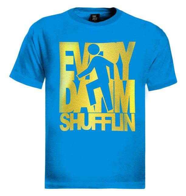   Shufflin Song T Shirt Shuffling LMFAO rock lyrics everyday Gold  