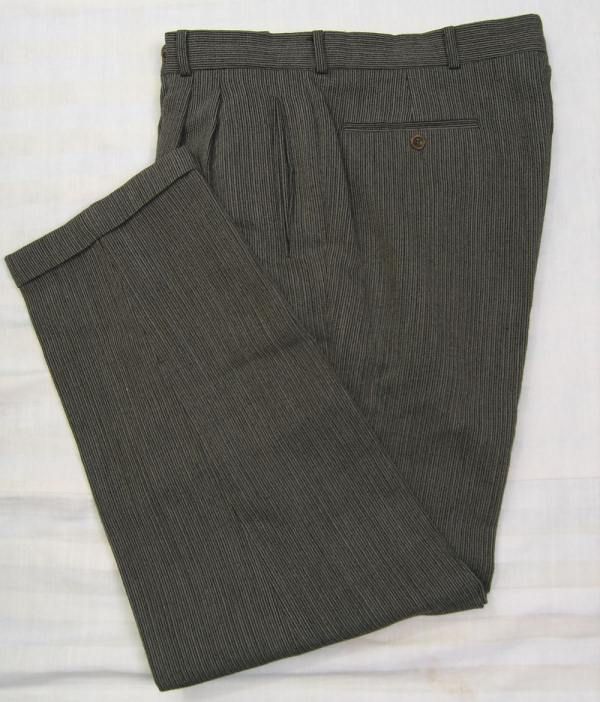 Hugo Boss Pants Wool Pants Gray Black 37 x 32 Perfect  