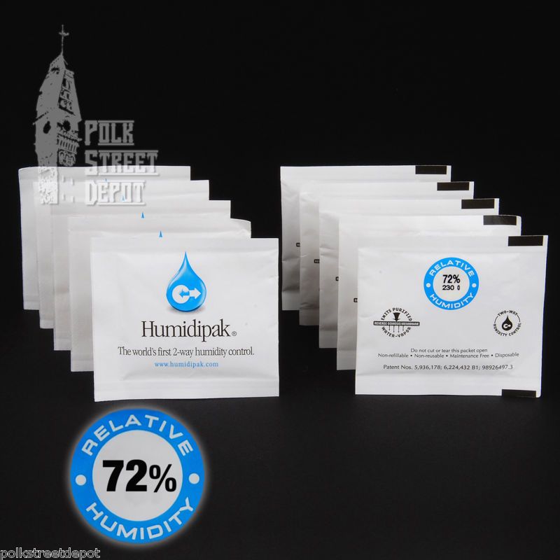 HUMIDIFICATION   10 Boveda 72% RH Mini paks (7 grams)  