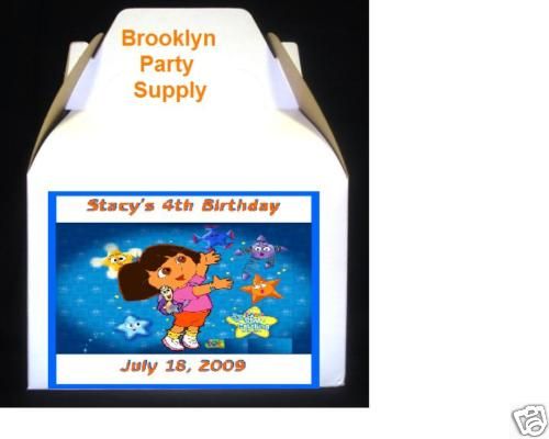 Dora & Diego Birthday Party Loot Gable Favor Boxes  