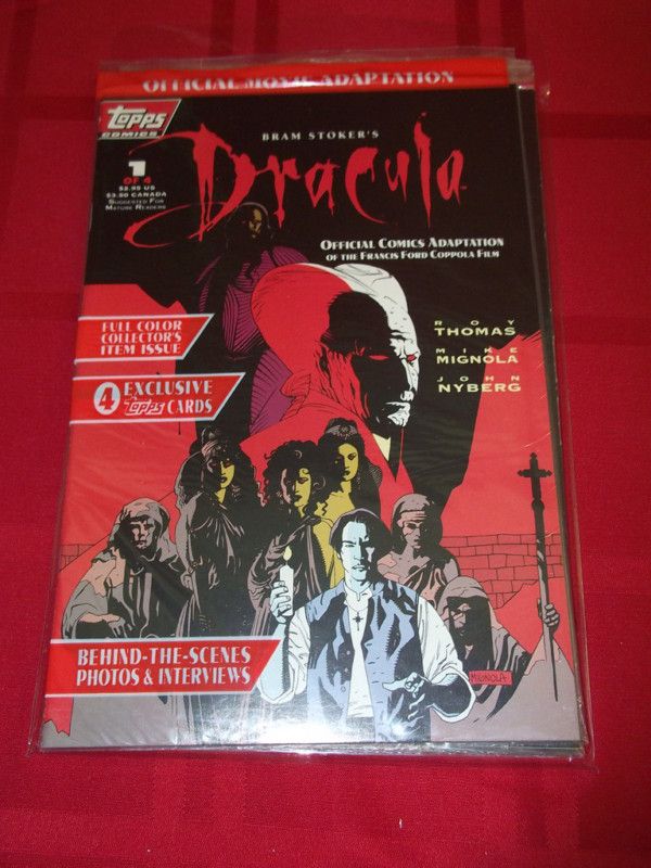 Topps Comics Bram Stokers Dracula Set #1 4 Plus Exclusive Trading 