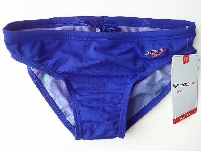 Lot 3 Speedo Boys Youth Brief Bikini Swimsuit Blue Size 28  