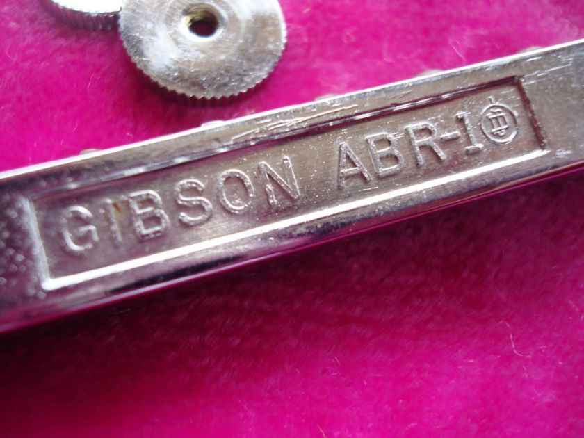 Vintage GIBSON 1965 BRIDGE ABR 1 CHROME   NO patent Number RARE w 