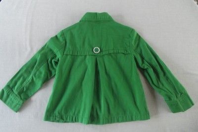 Girls Green Jacket Coat Fall BTS Cherokee Sz XS 4 5  