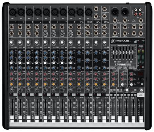 Mackie ProFX16 Pro 16 Ch. 4 Bus Mixer With FX  