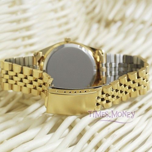   DIAMOND DATE DISPLAY MENS QUARTZ STEEL WRIST WATCH NEW CLASIC DESIGN