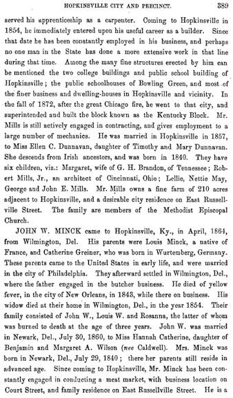 CHRISTIAN County Kentucky History 1884 KY   646 pages  