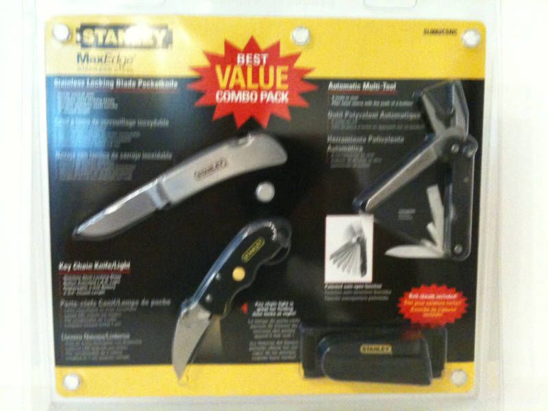 stanley Max edge steel knife set   COMBO Value set  