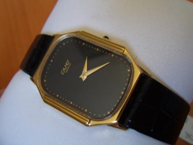 ELEGANT NOS 1970S CAMY GENEVE MANUAL GP MENS WATCH  